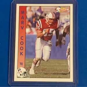 Marv Cook #191 1992 Pacific Football Trading Card